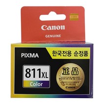 캐논정품잉크 CL-811XL MP287 MP258 MX328 대용량컬러, 1개