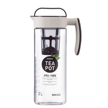 코멕스 트라이탄 티팟 냉장고 물병 2.0L, 1개