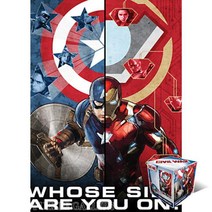 캡틴 VS 아이언맨 108피스/직소퍼즐/마블/PL108-11M, 색상, 퍼즐/블럭 조각 수