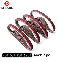 압축공기건 10330mm 에어 벨트 샌더 샌딩 머신 에어 컴프레서 샌딩 공압 도구 용, 4pcs 샌딩 벨트
