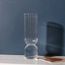 MEIISEO가정용 북유럽 스타일 투명 유리꽃병 수경 유리화병 꽃병 도자기 화병, 라이트 그레이