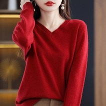 캐시미어 스웨터 여성 니트 100% 순수 메리노 울 겨울 패션 v넥 탑 가을 풀오버 점퍼 의류