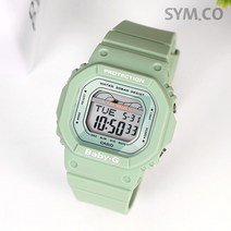 베이비지 디지털 사각 파스텔그린 시계 BLX-560-3