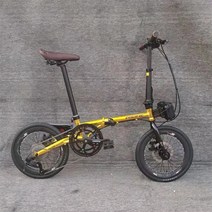 삼륜바이크알루미늄 합금 접이식 자전거 가변 속도 분해 Peilin 허브 시티 로드 바이크 선물 16 인치, 01 gold_01 16 inch, 01 gold_01 16 inch