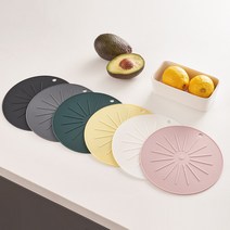 리빙안 실리콘 인덕션 보호 스크래치 방지 매트, 블랙, 대