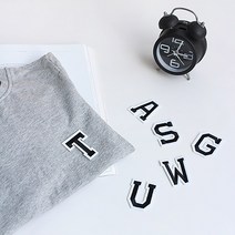 알파벳 와펜 와팬 패치 의류 리폼 수예부자재, 알파벳와펜G