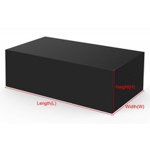 야외 라탄테이블세트 전원주택마당 철제야외테이블 75 사이즈 가구 방수 커버 등나무 큐브 의자 소파 레인 가든 파티오 보호 커버 블랙과 실버 16, 315X160X74cm, 검은 색