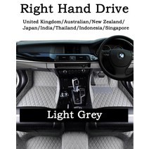 BMW M2 F87 ~ 용 자동차 매트 카펫 매트 카펫 러그 바닥 매트 5 좌석 방수 패드 풀 커버 액세서리, 17 RHD Light Grey