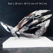 조립 만들기 3d 퍼즐 입체 키트 아이큐 금속 에펠탑 지구본 따서 메탈 장난감 큐브 DIY 3D 네덜란드 풍차 등대 어린이용 12 세 이상 다채로운 색상 직소 상자, 없음, ROG-Large