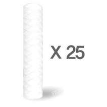 [필터24] 와운드[실]필터 하우징용 침전필터 500mm 25개 1BOX, 여과량:1미크론