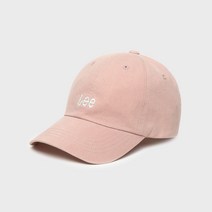 리 스몰 트위치로고 코튼 커브 볼캡 핑크