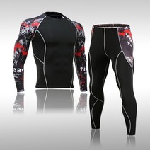 남자 스키복 빠른 건조 기능 압축 Tracksuit 휘트니스 꽉 셔츠 스포츠 정장 남자 스키 열 속옷 세트