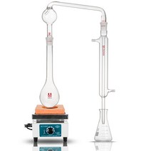 질소 증류장치 유리 초자기구 실험용 직선 증류관, 스트레이트 1000ml