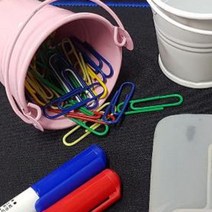 양철 미니 화분 예쁜 컬러, 화이트