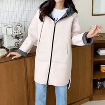 봄 아우터 데일리 캐주얼 빅사이즈 야상 바람막이 네오플렌 롱 후드 집업 점퍼 잠바