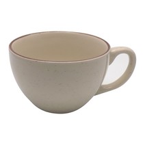 카페 빈티지 도자기 컵 레트로 브라운 카페라떼잔 310ml, 1개