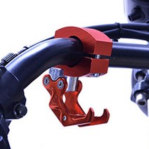 [A2Z몰] 1+1 바이크 다용도 후크걸이 22mm 알루미늄 합금 헬멧 가방 핸들걸이, 오렌지1+1