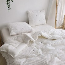 더자샵 잔잔한 꽃자수 순면 차렵이불