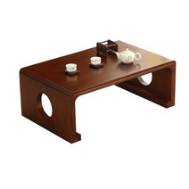원목가구 좌탁 통판 미니 다용도 오동나무 티테이블 감성, 3.탄화 컬러 110x55x30 쿠션