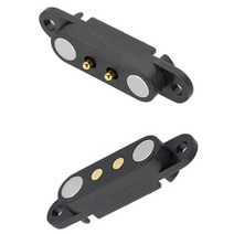 마그네틱 포고 핀 커넥터 2Pin 피치 2.8 MM 스프링로드 Pogopin 남성 여성 접촉 DC 전원 소켓 나사 구멍, 02 5 PCS