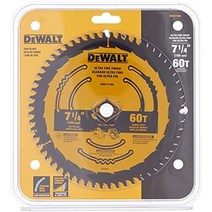 DEWALT Circular Saw Blade 7 1/4 Inch 60 Tooth Wood Cutting (DWA171460), New