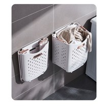 레드앤레디 접이식 세탁 부착식 빨래바구니, 청록