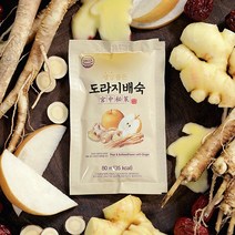 생강품은 도라지배숙 도라지배즙 기관지에좋은 목감기 건강식품 배즙100% 목이편한도라지배숙 80ml, 2박스(60팩)