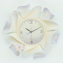 BnH [BnH] 플라워 인테리어시계 디자인벽시계 CL_9445, 단품