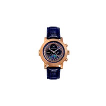 날짜/날짜가 포함된 자동 레거시 가죽 밴드 시계 상속자, Blue_Rose Gold | Gold