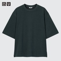유니클로 U 재팬 에어리즘 코튼 오버사이즈 T(반소매) 티셔츠 UNIQLO