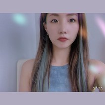 시나몬걸 솜브레 컬러 헤어피스 2p 세트 붙임머리 애쉬 부분가발 똑딱이, 2매입, B5-블루블랙(2p)