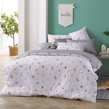 [키즈돔] [침대] 동물농장 순면 차렵이불 패드세트(차렵이불+누빔패드+베개커버) s/ss