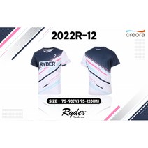 배드미민턴 RYDER 라이더 2022R-12 남여 반팔 티셔츠/ 부산배드민턴라켓전문점
