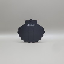 조개 악세사리택 헤어핀택 100매, 블랙(백박)