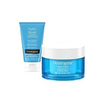 Neutrogena Hydro Boost 워터 젤 히알루론산 함유 데일리 페이셜 모이스처라이저 1.7 fl. oz 히알루론산 함유 하이드로 부스트 하이드레이팅 페이셜 클렌징 젤