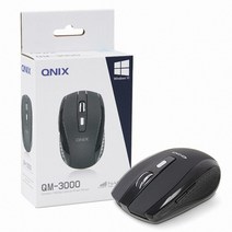 Qnix QM-3000 무선마우스, 블랙