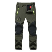 대형 남성 겨울 양털 방수 야외 바지 소프트 쉘 바지 캠프 물고기 트레킹 등산 하이킹 스포츠 여행 훈련