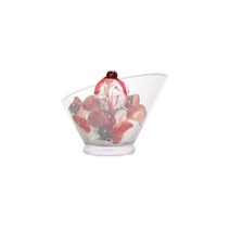 아크릴 사선 빙수볼 요거트볼 샐러드볼 시리얼볼 아이스크림볼 400ml
