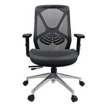 루에르 책상 사무용 학생 공부 컴퓨터 올 메쉬 의자, 루에르 블랙프레임, 목받침없음/ B910, 그레이