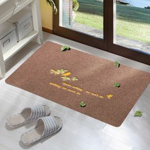 욕실문지방 화장실 실외 매트 가정용 물흡수 문입구 현관발매트 문간 미끄럼방지 문밖 도어매트 진입문, T16-커피색 희소식 암호설정, C02-40*60CM(발송 2개 동일타입)