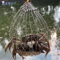 용왕낚시 게 포획망 대형 게그물 게낚시 꽃게낚시채비 참게 포획망 참게그물, 직경52cm 20P 1매