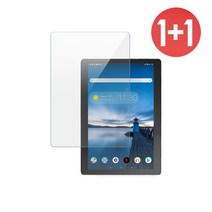 아이디스킨 1+1 레노버 탭 M10 리뉴얼 강화유리 액정 보호필름, 2개