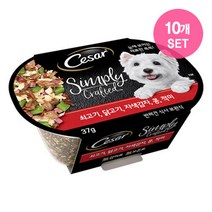 시저 심플리 크래프티드 (쇠고기 닭고기 자색감자 콩 적미) 37gx10개(set), 단품