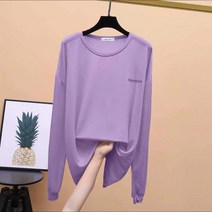 라운드넥긴팔티 에어매쉬 래쉬가드 여름옷 와이드 루즈핏 롱슬리브티 여성 얇은 블라우스 여름가디건 극 불 3772506462