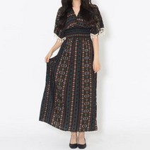 바보사랑 여자 보헤미안 수술 태슬 반팔 브이넥 맥시 롱원피스.옷자락(무료배송)