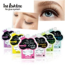 래쉬톡 원터치 속눈썹4p 6종 중, 러블리걸4p