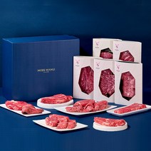 [미쓰하누] 1++(9) 암소한우 선물세트 1.8kg 살치살 등심 채끝 갈비살, 프리미엄 1.8kg(지함선물세트)