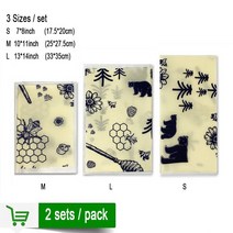 밀랍랩 과일 야채 포장 친환경 오가닉 허니 포켓 보관 대용량 밀랍 식품 지속 가능한 플라스틱 프리 유기농 샌드위치 용 집착 랩 교체, 없음