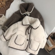 뽀글이 양털 자켓 여아 데일리 코트 점퍼 기모 겨울 등원룩