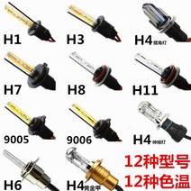 자동차 크세논 제논 램프 HID 헤드라이트 탈장 대전구 H1/H4/H7/H3/H11 골드 4300K6000K35W55W, 01 모노제논 램프, 16 55W 블루라이트12000K/만